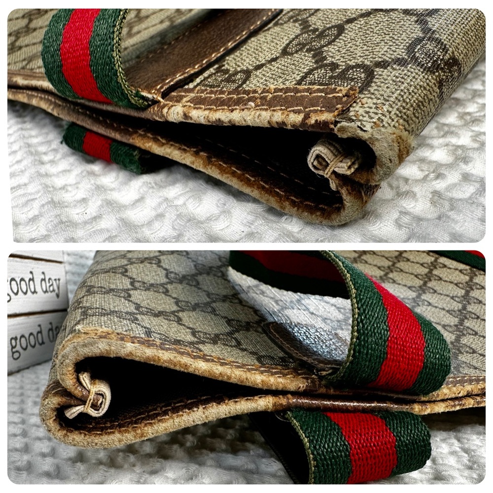 ❤️Vintage Gucci Web Strap Tote GG Supreme Canvas - Picture 10 of 15